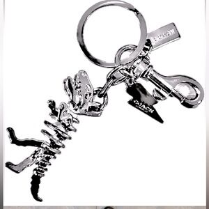 SILVER T REXY BAG CHARM / KEY RING
